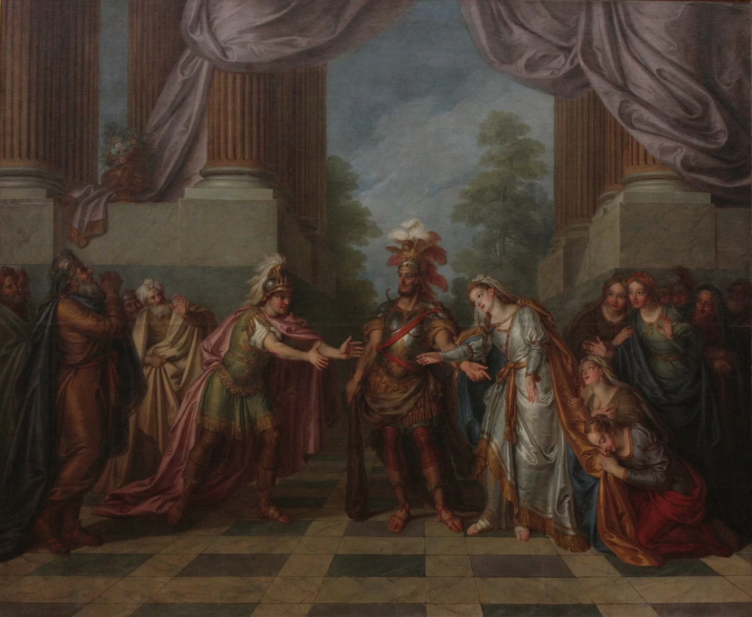Ercole porta Alceste dagli inferi a suo marito Admeto - Musée de Grenoble